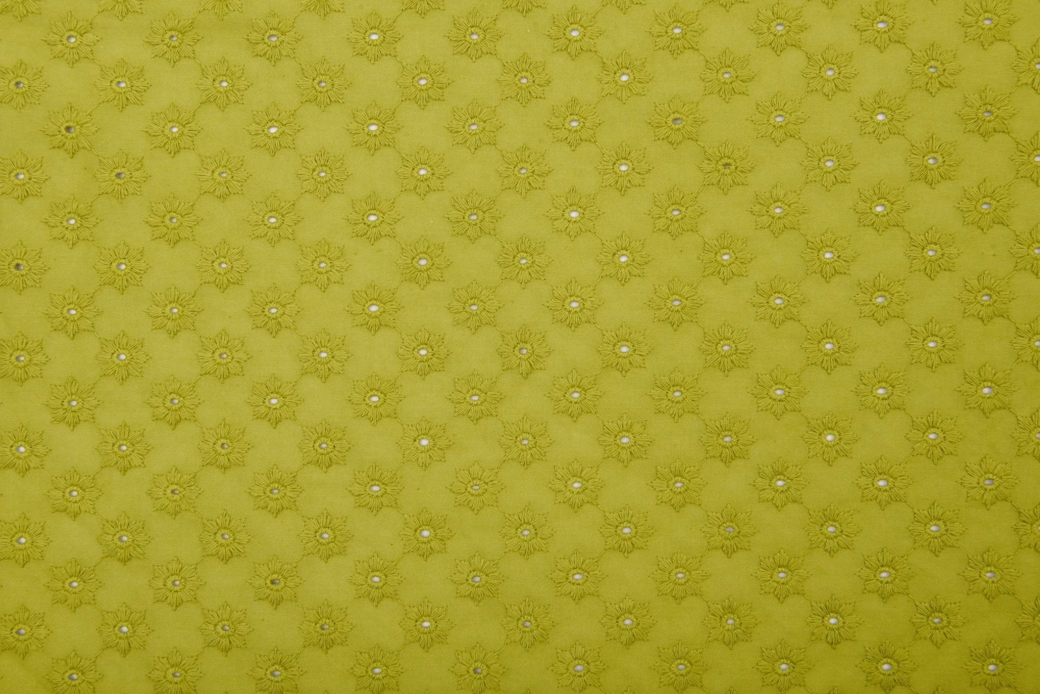 100 % Cotton Lawn Daisy Eyelet Embroidery Fabric