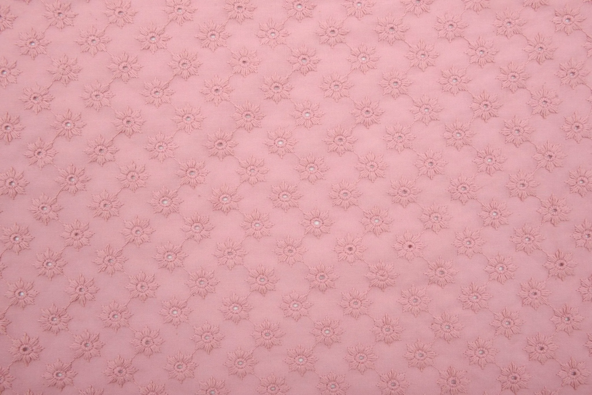 100 % Cotton Lawn Daisy Eyelet Embroidery Fabric