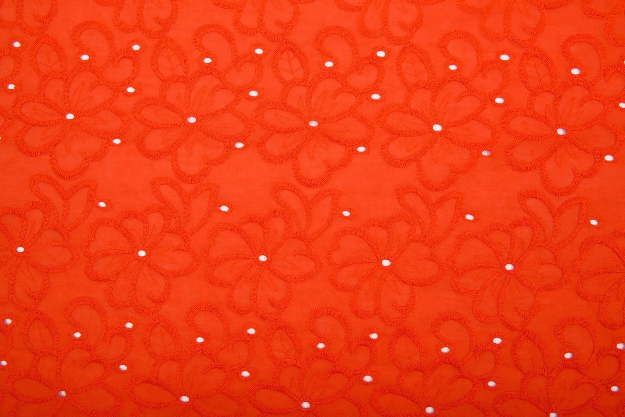 100 % Cotton Lawn Whispering Petals Eyelet Embroidery Fabric