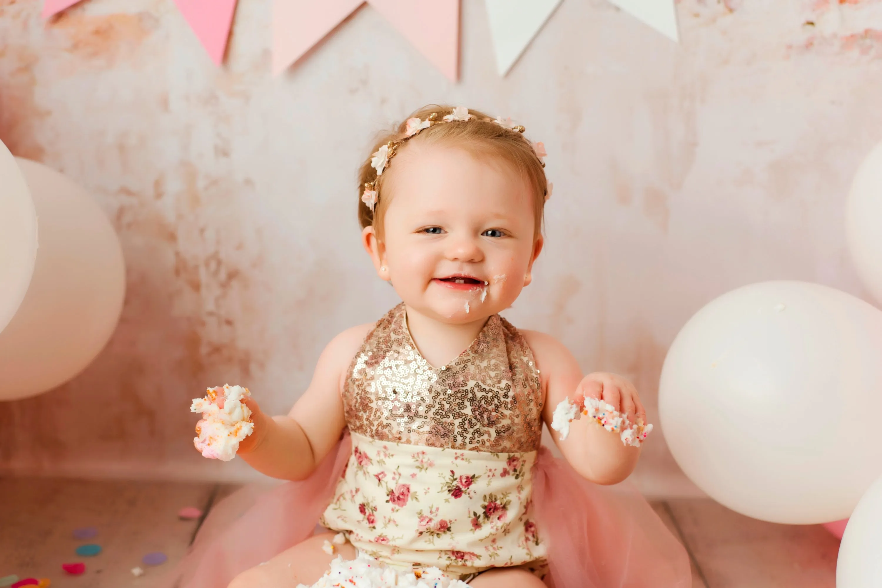 Abigail Cream Plum Peach Rose & Gold Floral Vintage Birthday Tutu Romper