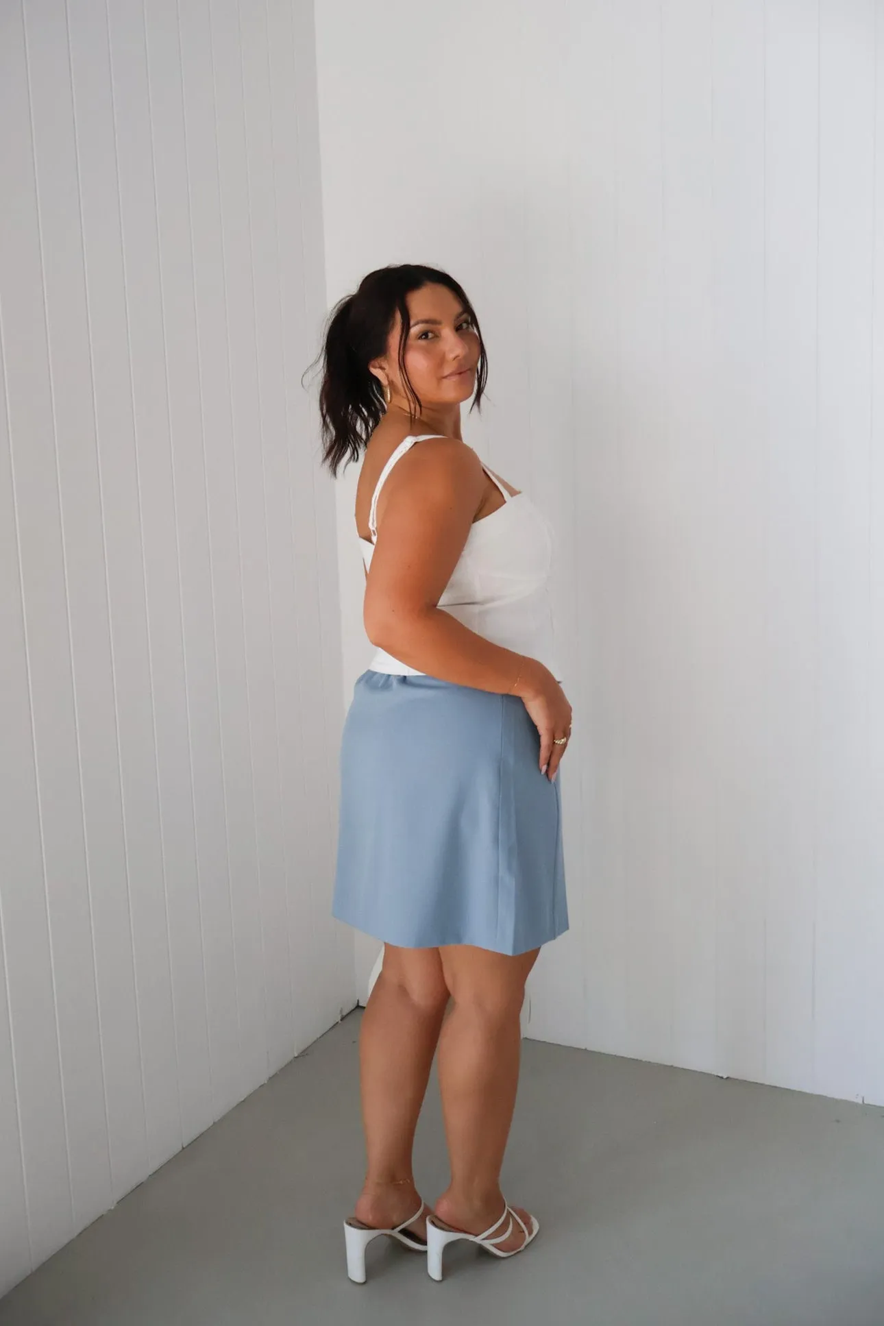 ANA SKIRT POWDER BLUE