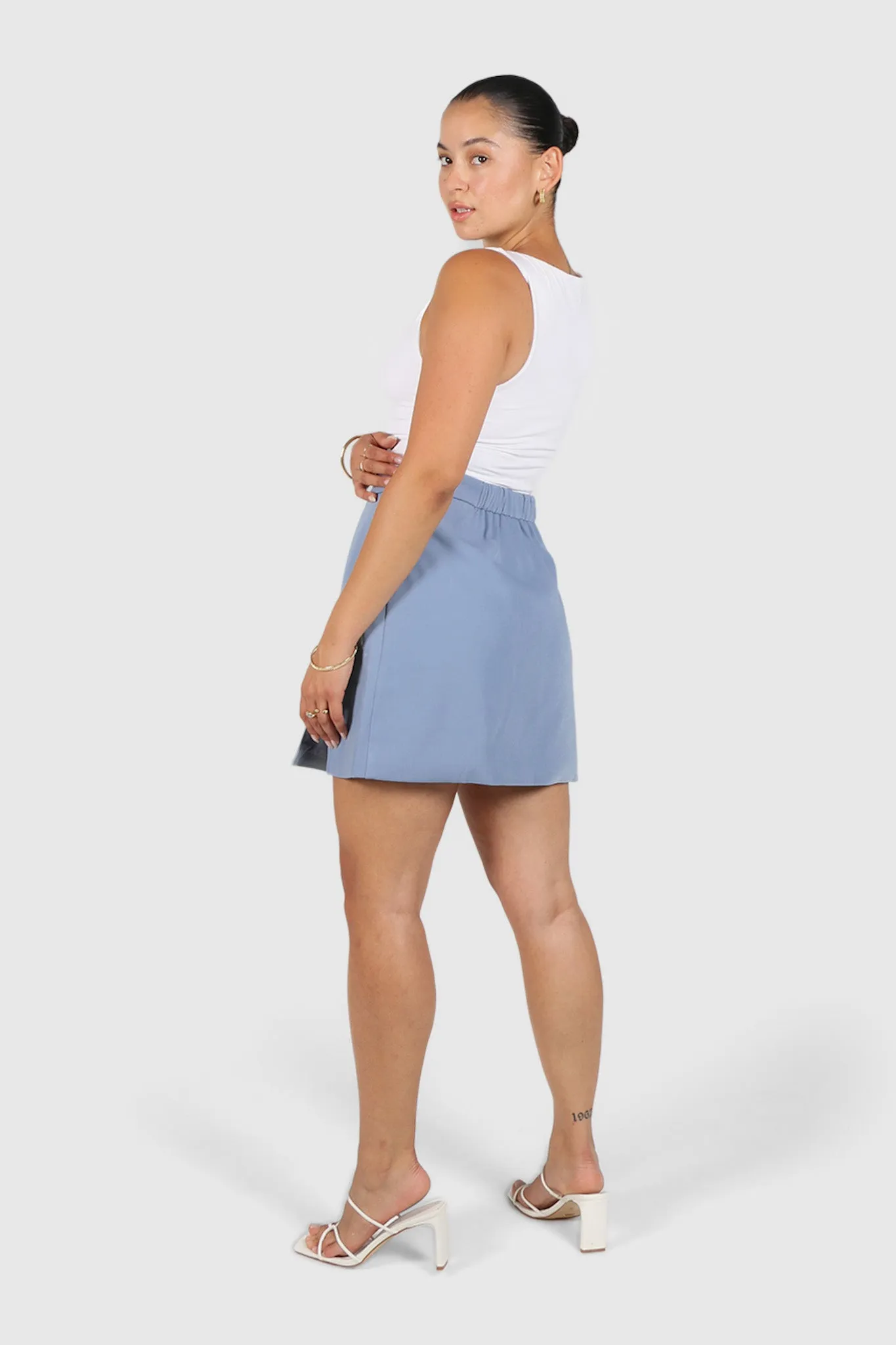 ANA SKIRT POWDER BLUE