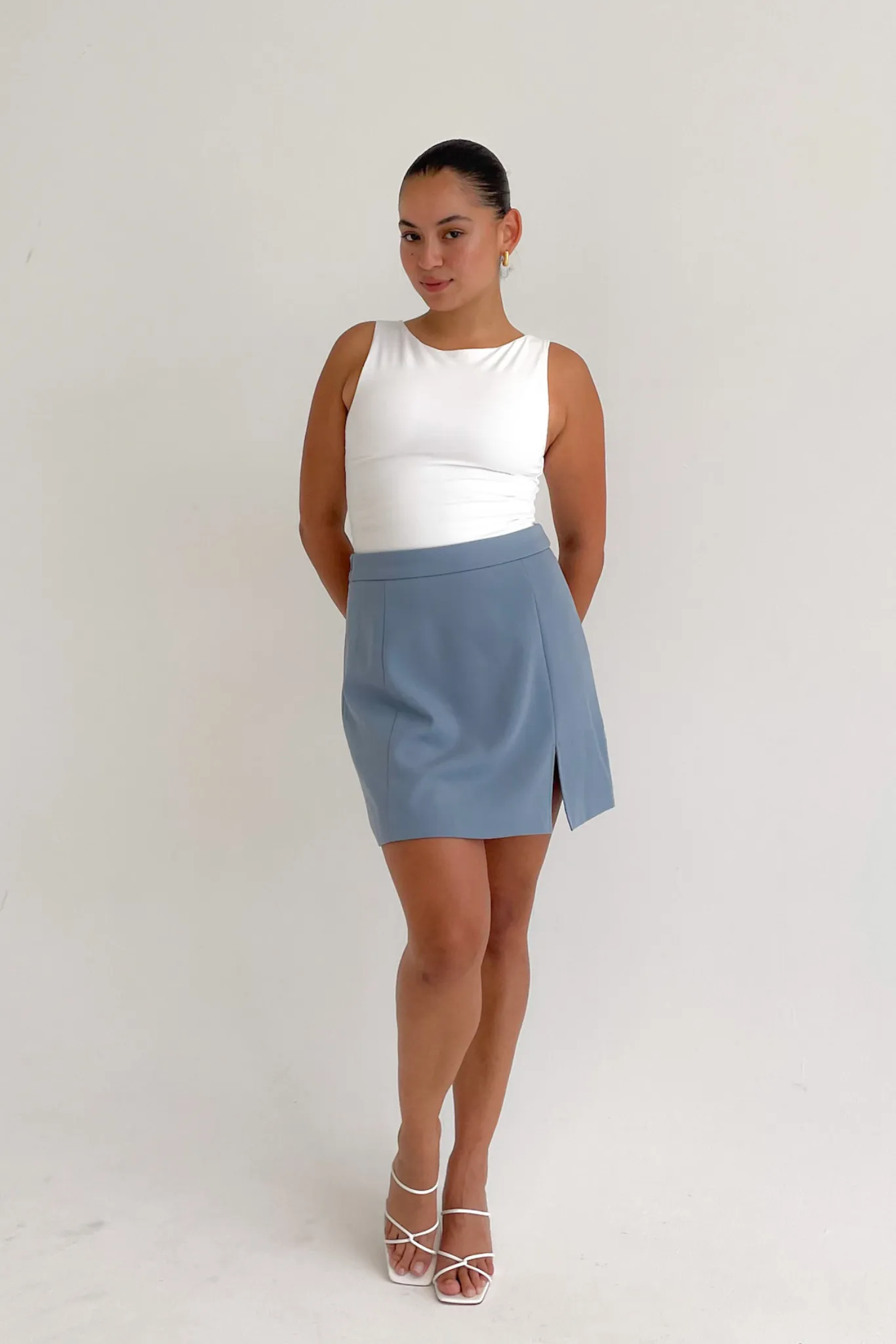 ANA SKIRT POWDER BLUE