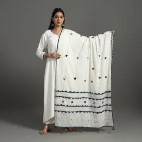 Applique Patchwork Cotton Tagai Kantha Dupatta 78