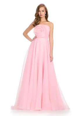 ASHLEYlauren Organza Buster Ball Gown 11913