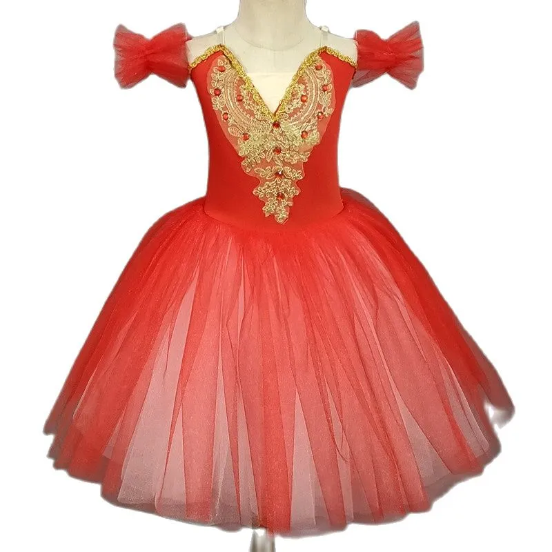 Ballerina Dancewear Long Ballet Tutu Girls and Women