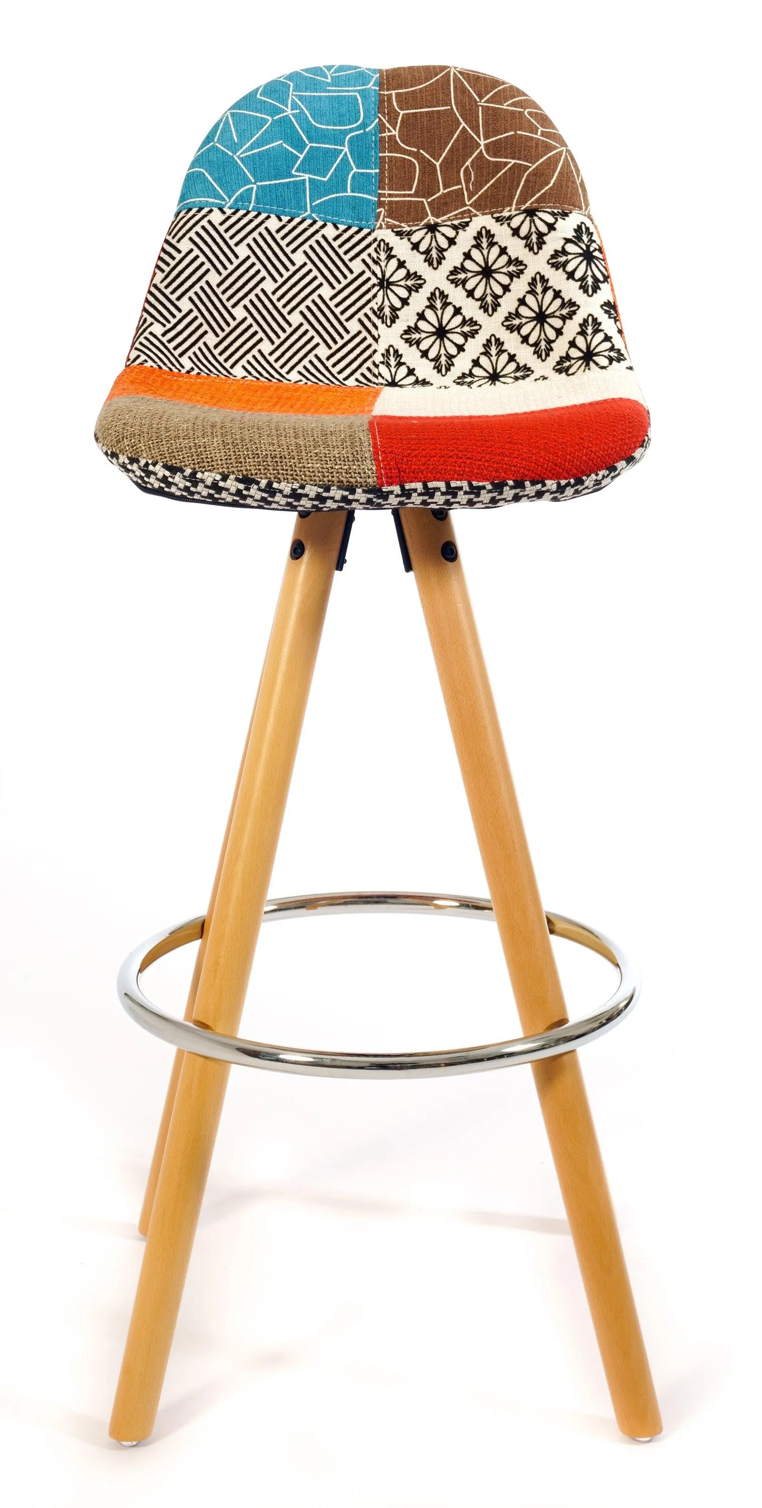 Barcelona Bar Stools - Multicoloured Patchwork