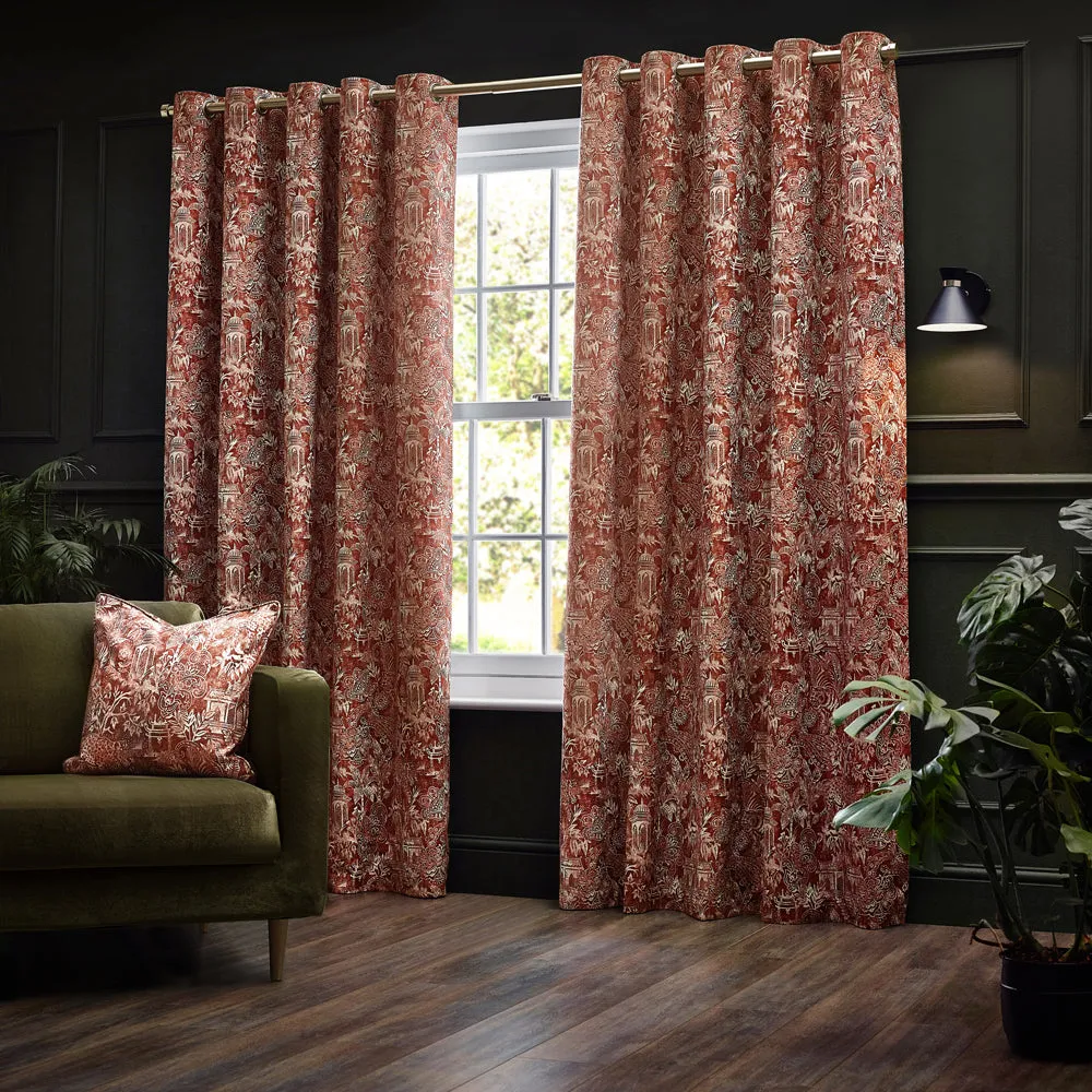 Bengal Eyelet Curtains Amber