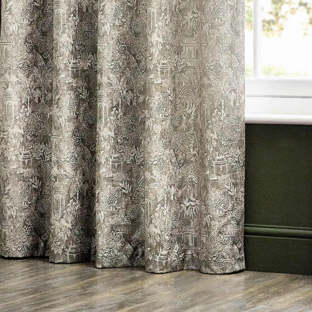 Bengal Eyelet Curtains Linen