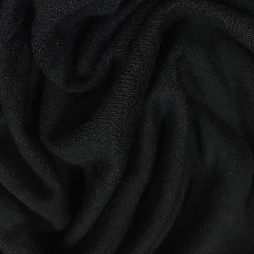 Black Bamboo Jersey Fabric - 200 GSM