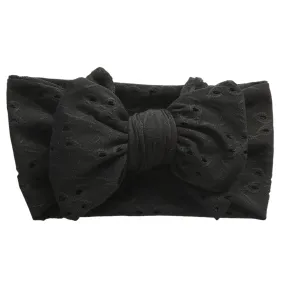 Black Eyelet HareBand