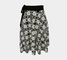 Camelbone White Flower Wrap Skirt