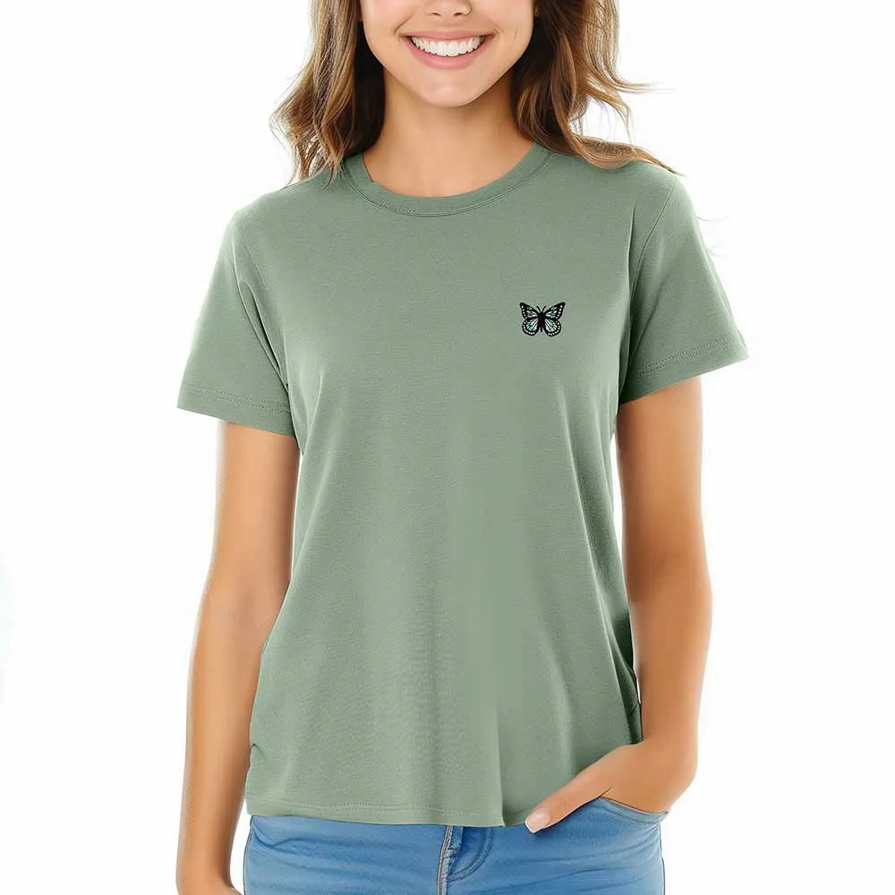 Dalix Butterfly Womens Relaxed Tee