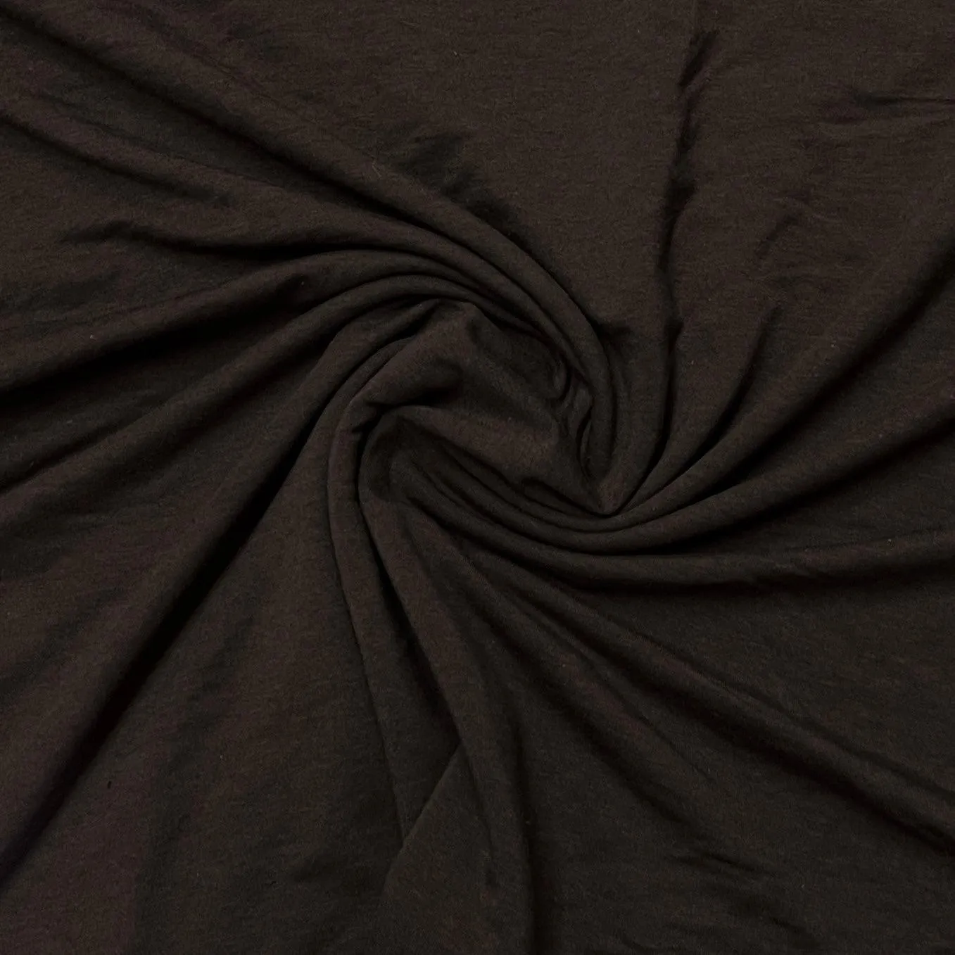 Dark Brown Bamboo/Spandex Jersey Fabric - 240 GSM, $11.35/yd, 15 yards