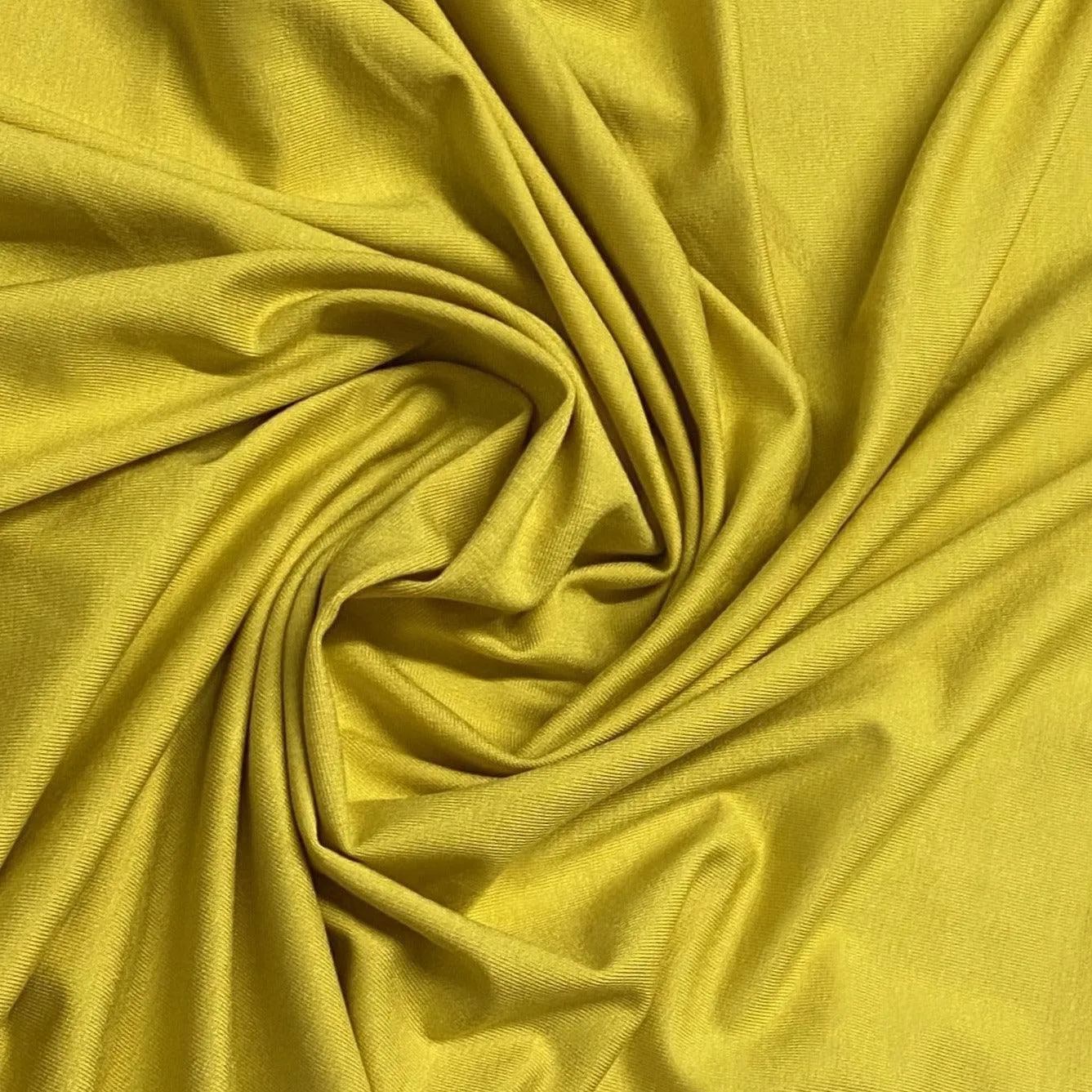 Dark Yellow Bamboo/Spandex Jersey Fabric - 200 GSM