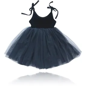 Dolly by Le Petit Tom Black Dolly Universe Velvet Cosmic Strings Tutu Dress