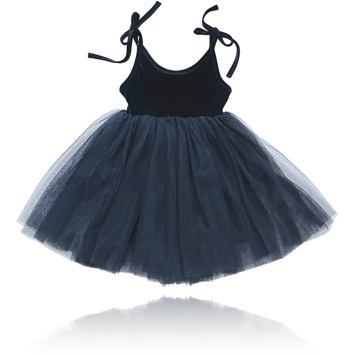 Dolly by Le Petit Tom Black Dolly Universe Velvet Cosmic Strings Tutu Dress