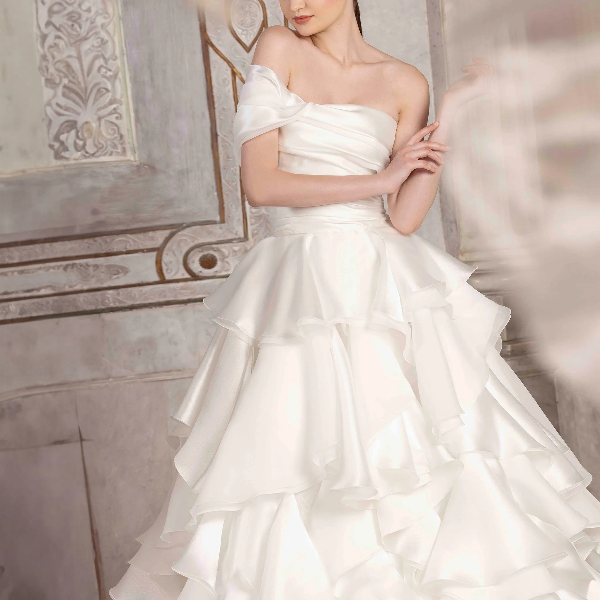 Dreamy Pleats Organza Gown