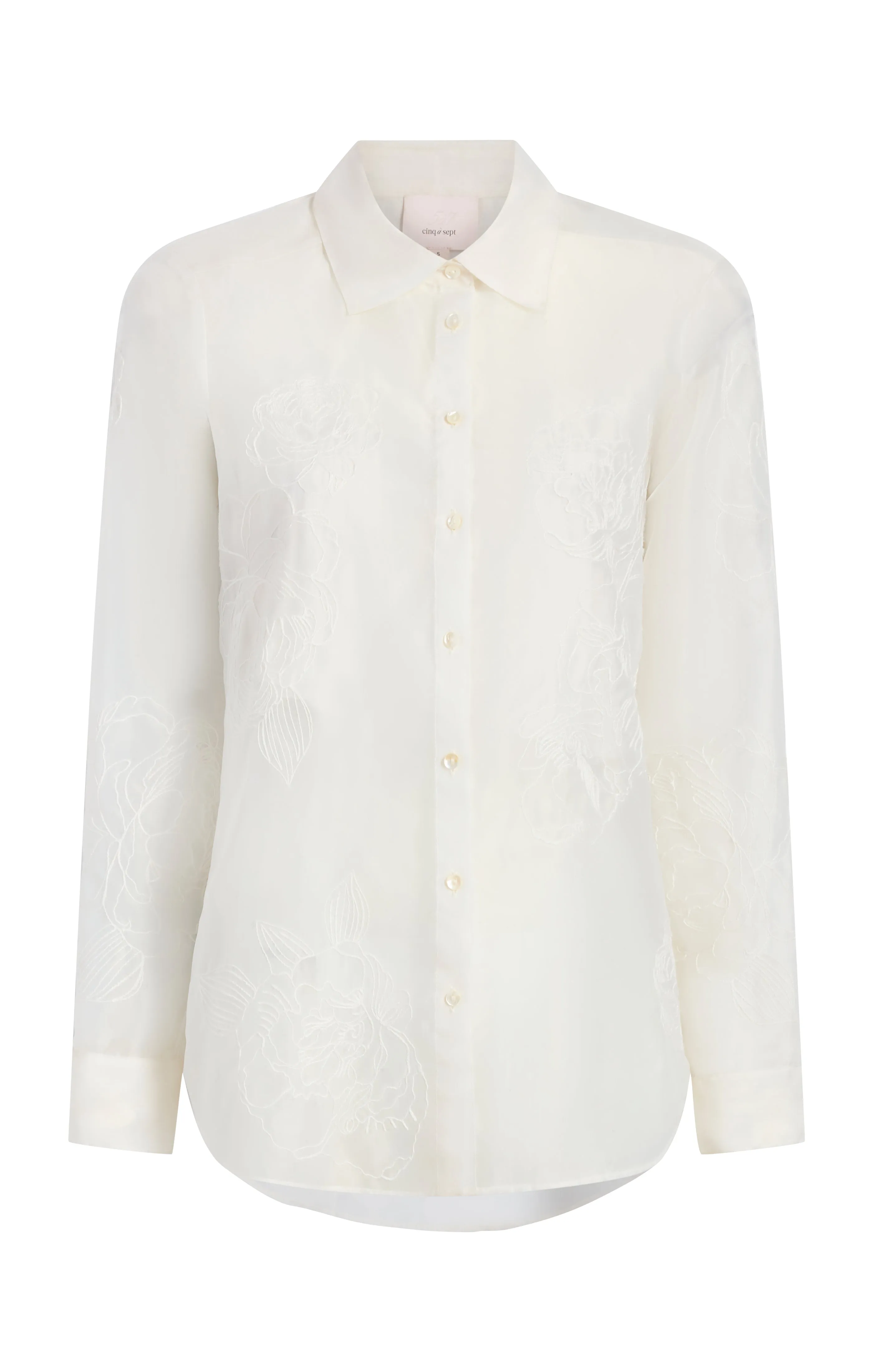 Embroidered Organza Luna Top