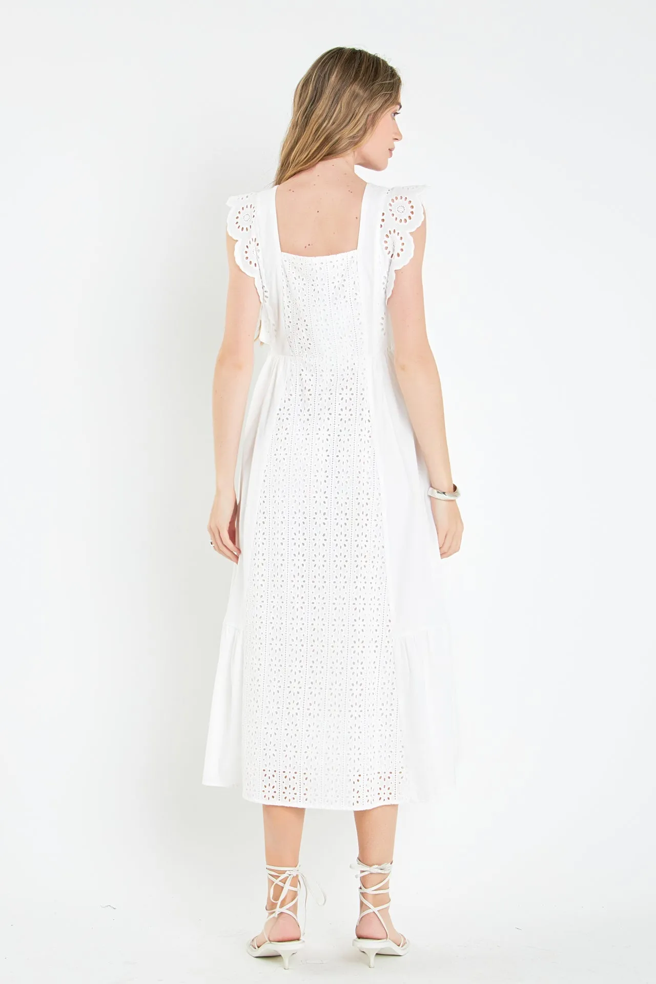 Eyelet Maxi Dress