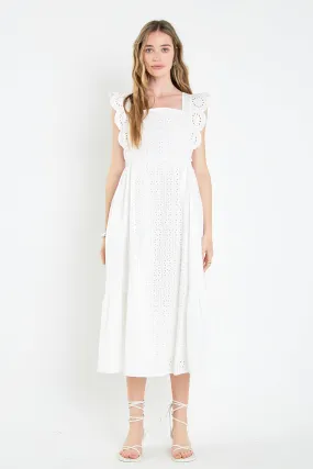 Eyelet Maxi Dress