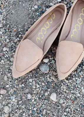 Faux Suede Tan Flat - FINAL SALE