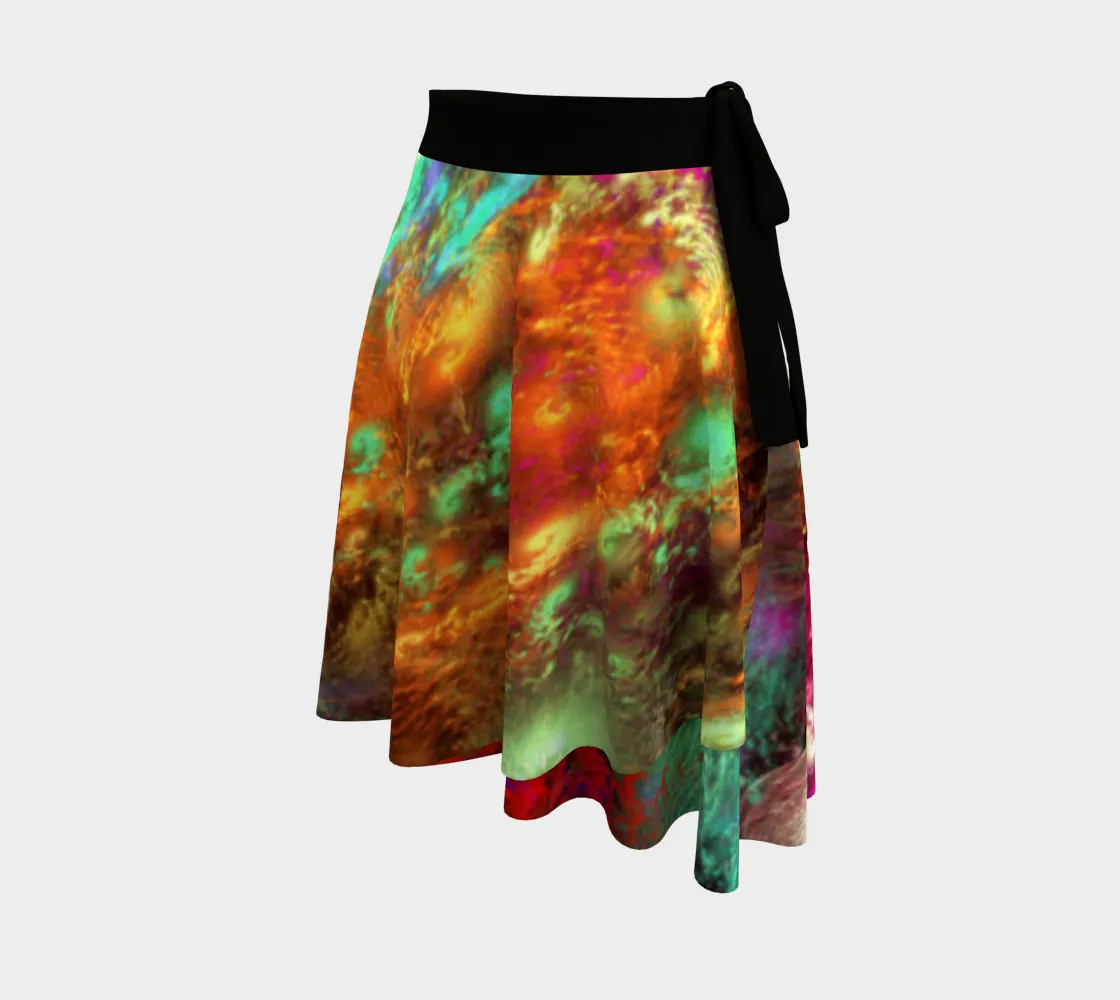 FRACTAL UNIVERSE WRAP SKIRT | YANTRART