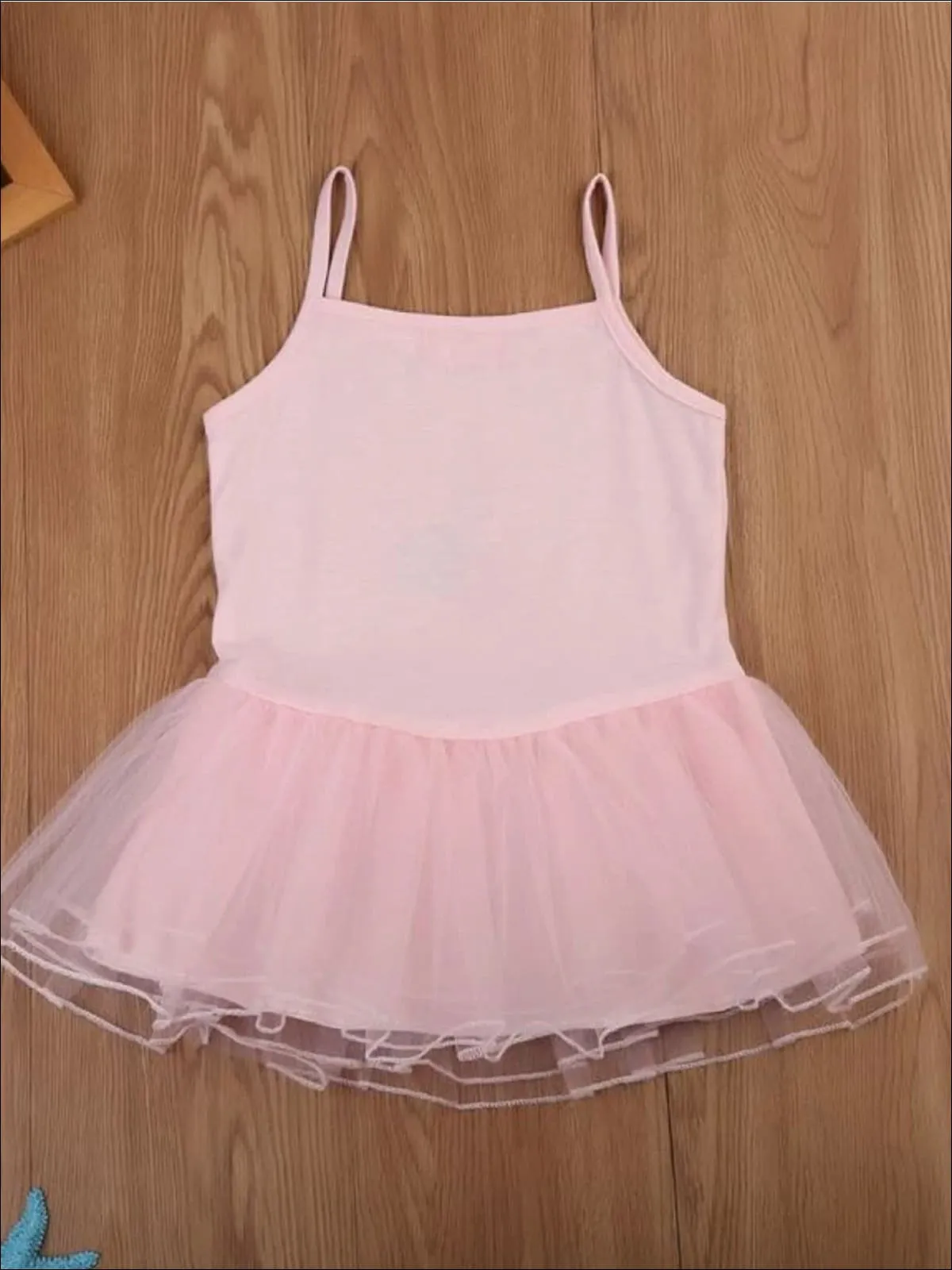 Girls Pink Unicorn Tutu Top