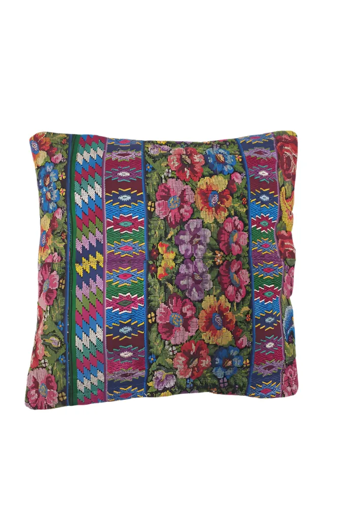 Guatemalan Vintage Patchwork Cushion 50x50cm