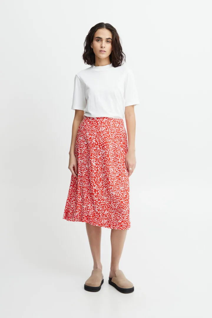 Ichi Ihcarolina Skirt Poppy