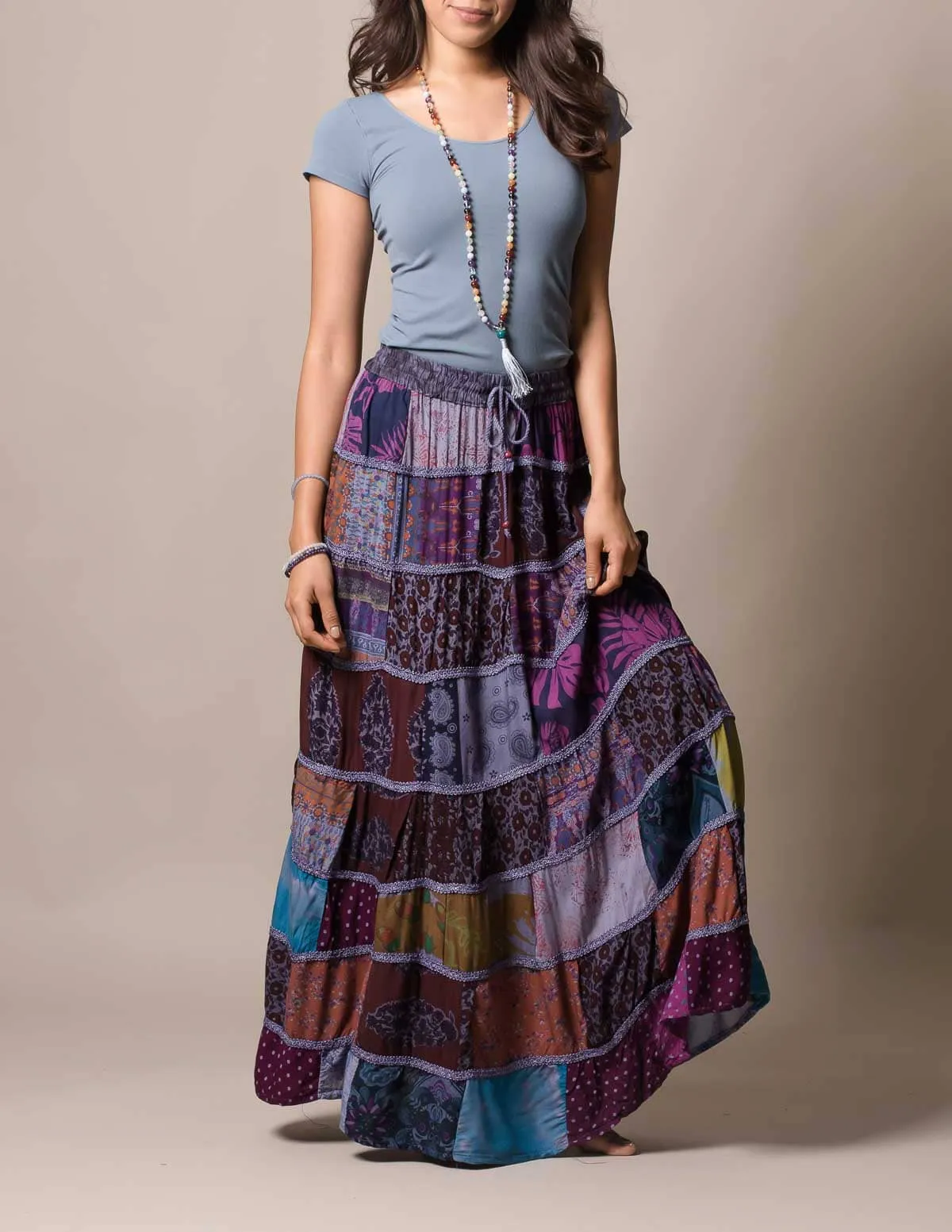 India Patchwork Skirt