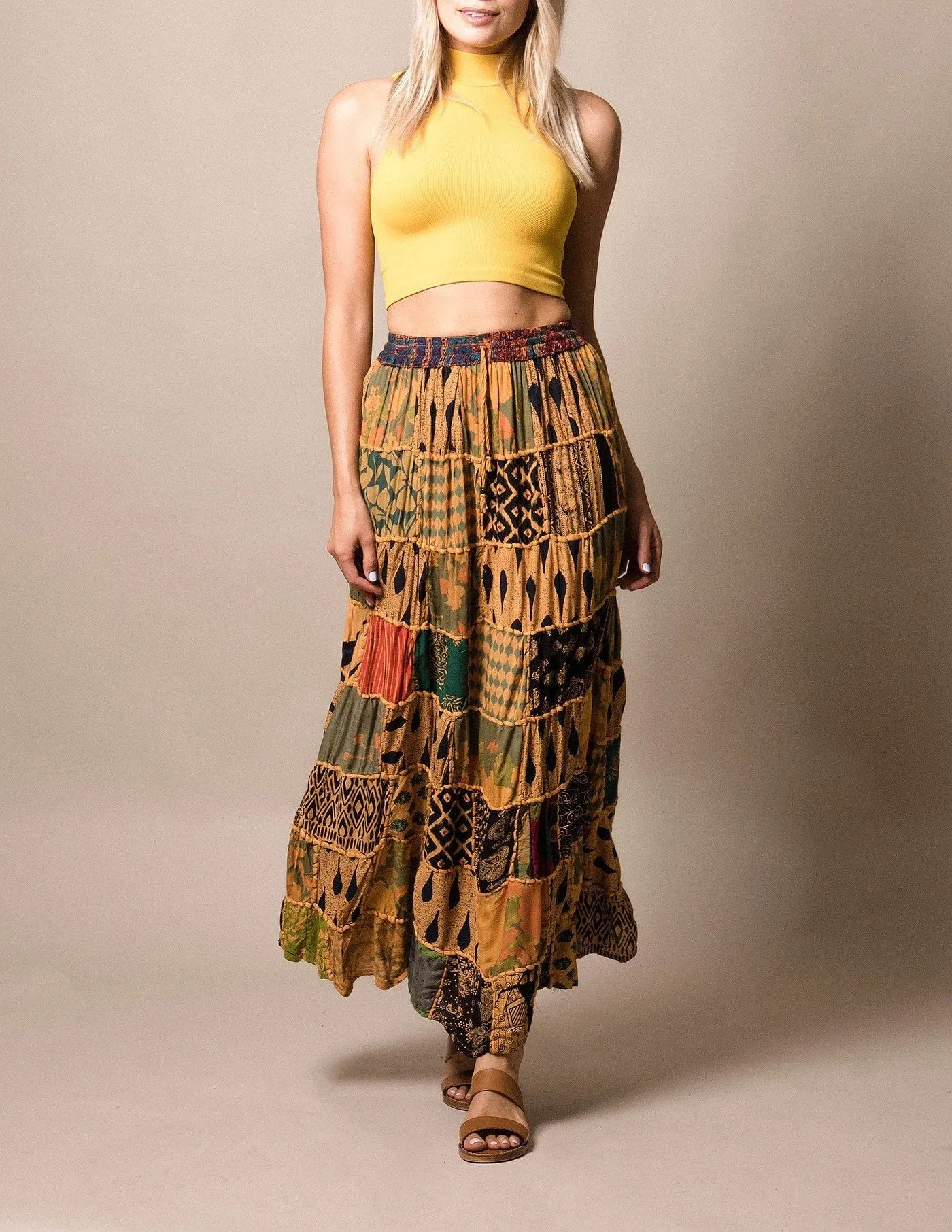 India Patchwork Skirt