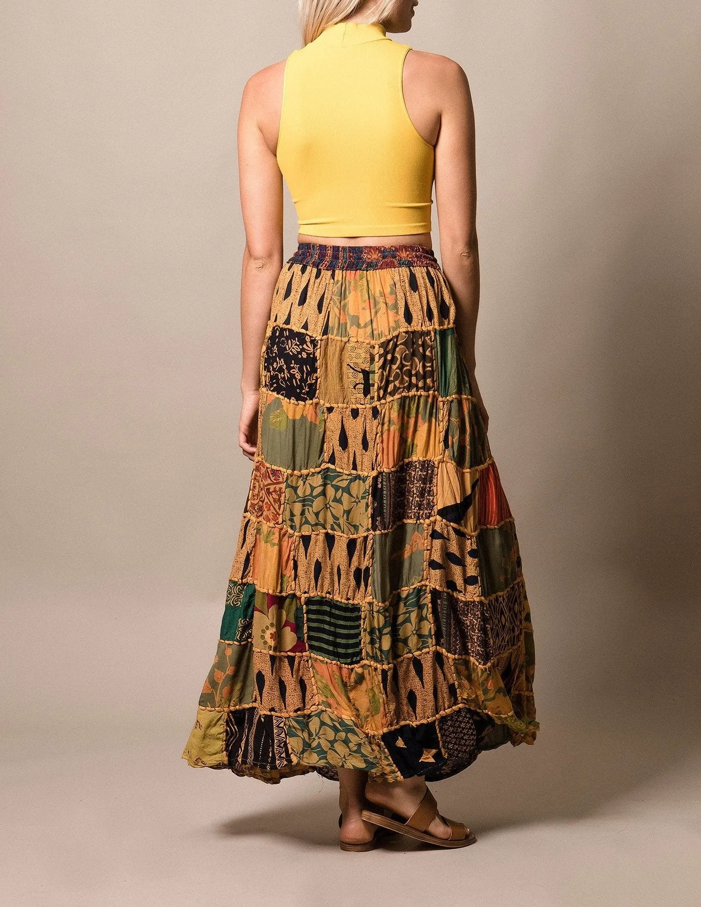 India Patchwork Skirt