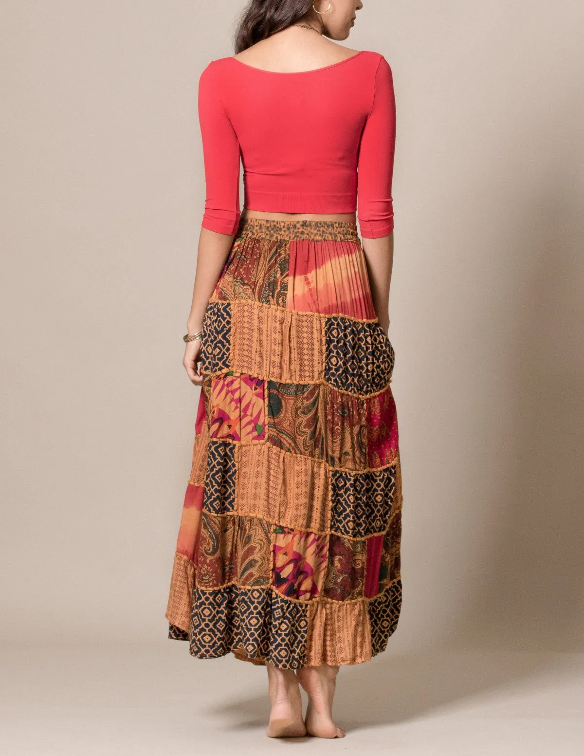 India Patchwork Skirt