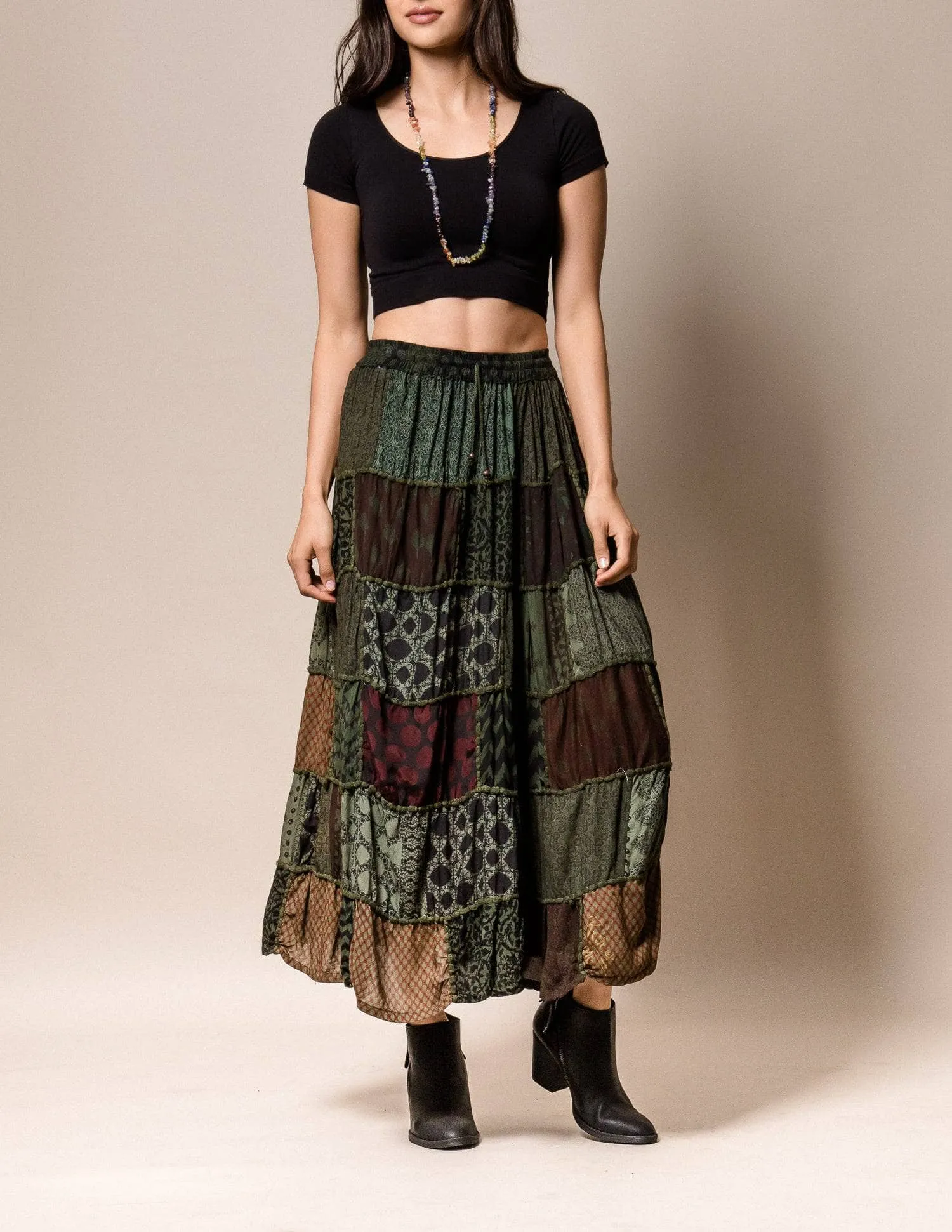 India Patchwork Skirt