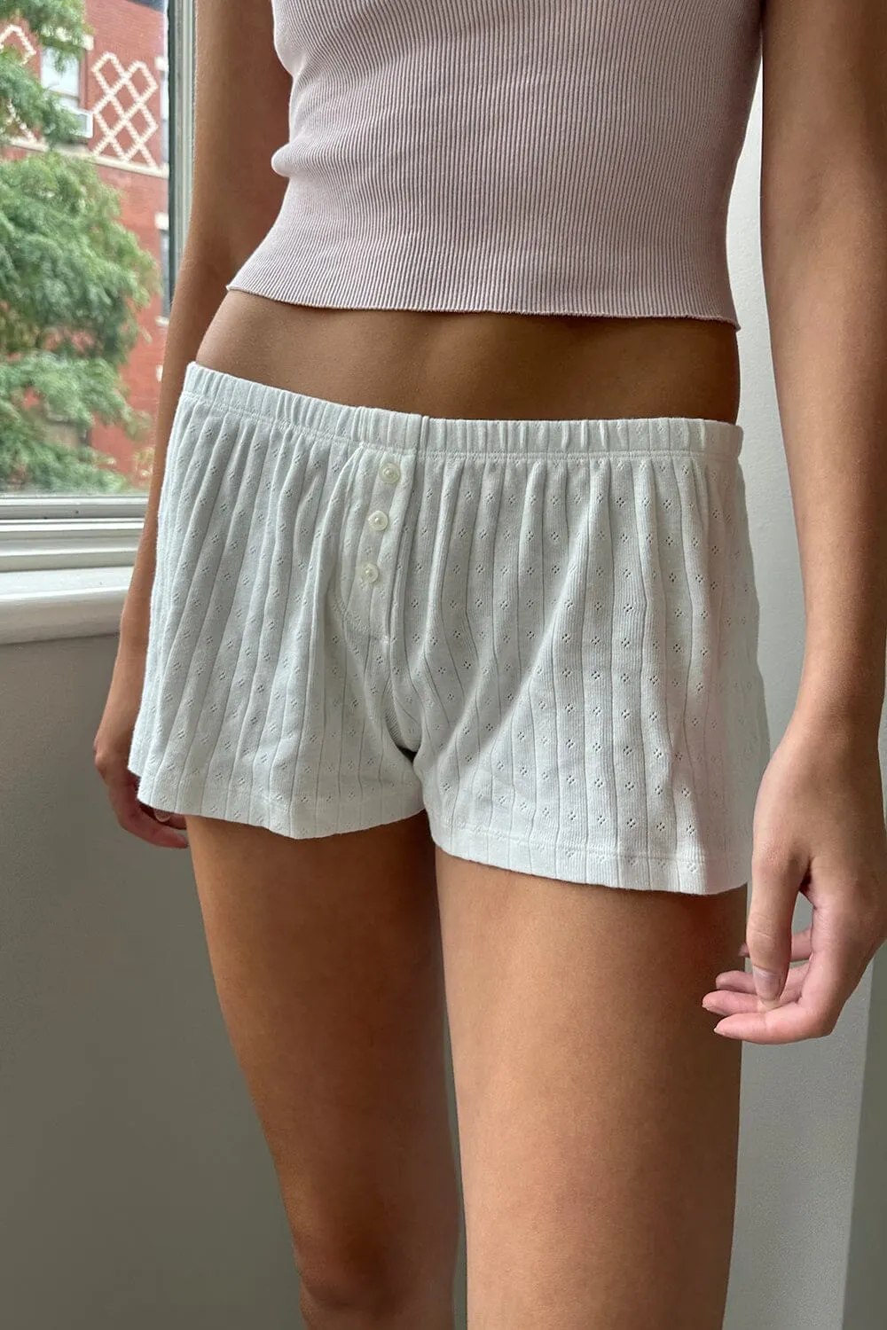 Keira Eyelet Sweatshorts