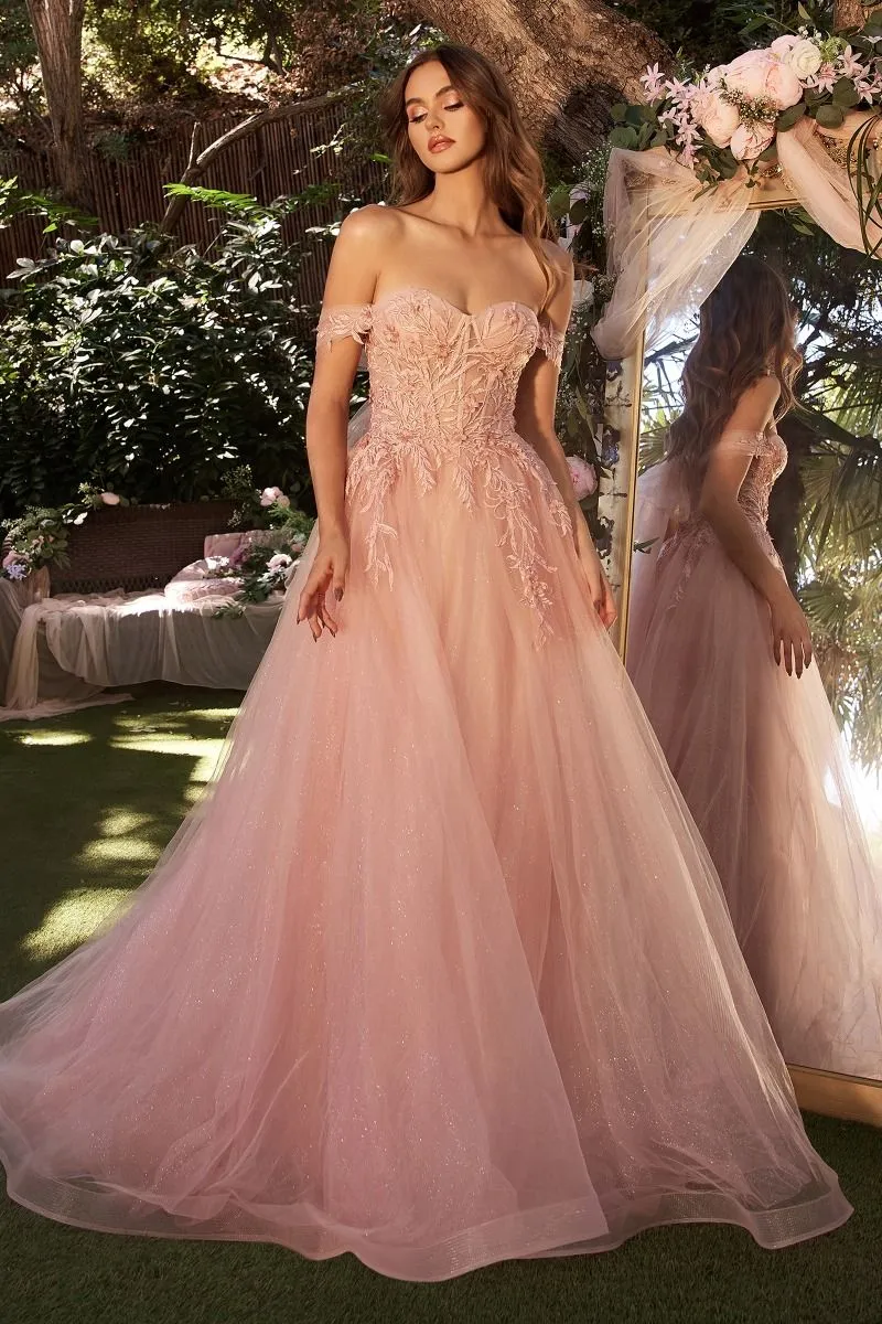 LAYERED TULLE BALL GOWN CDA1322