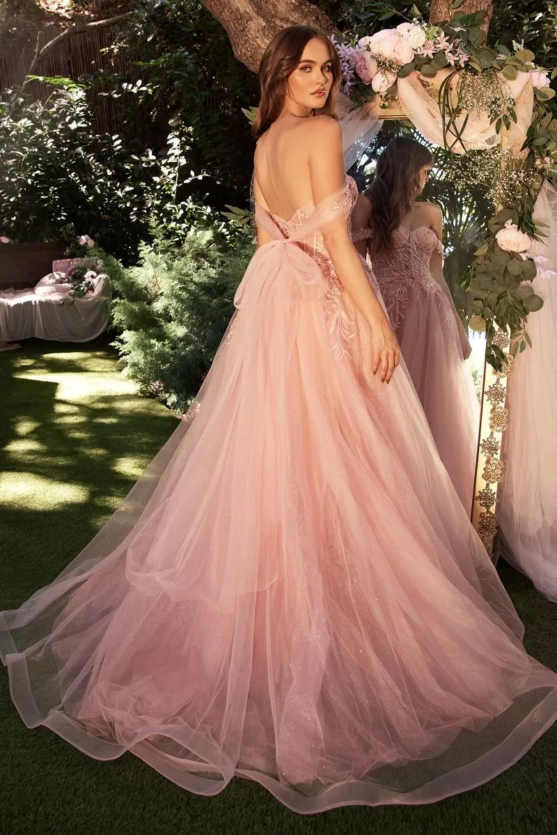 LAYERED TULLE BALL GOWN CDA1322