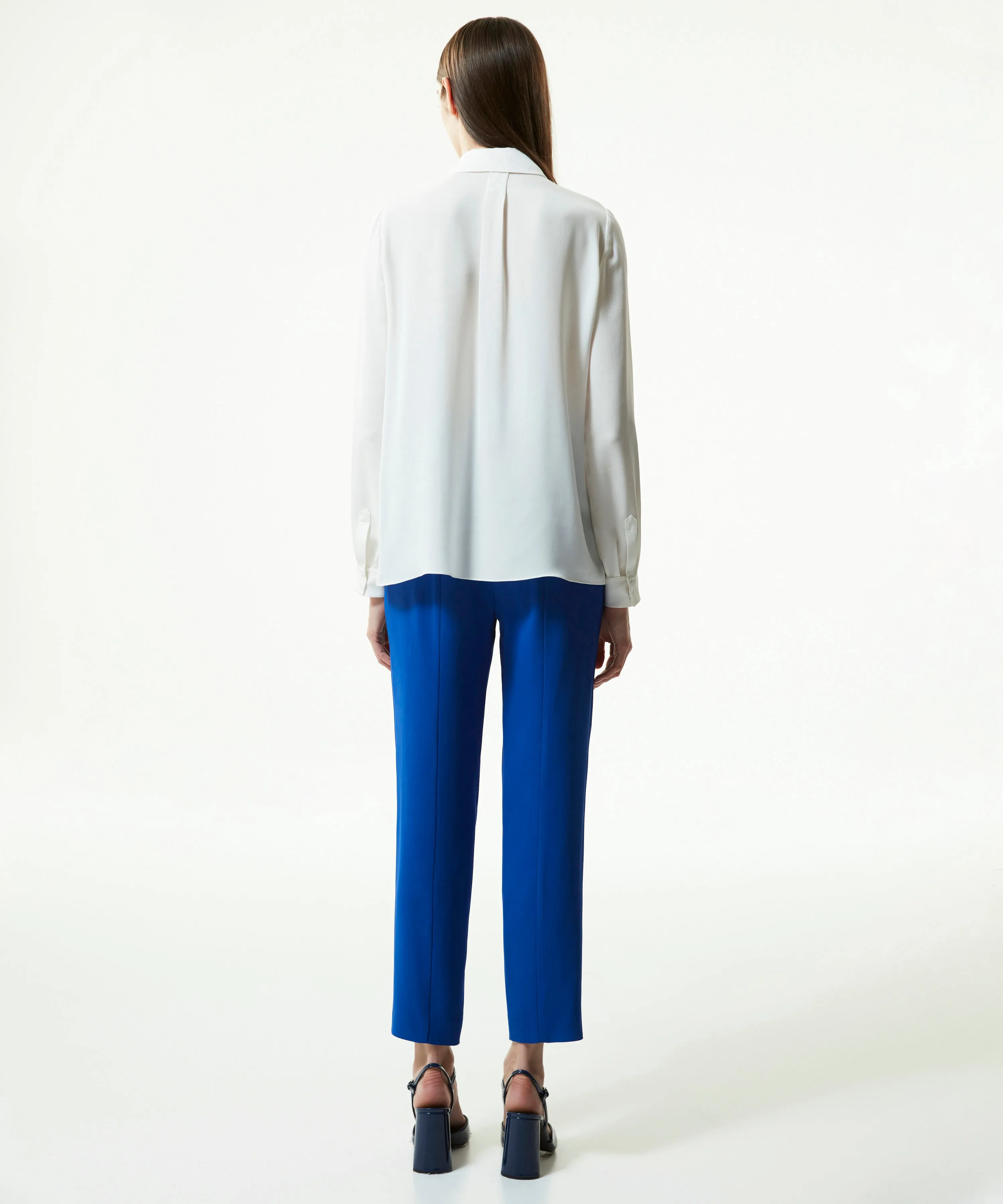 Machka Comfy Cut Silk Shirt Off White