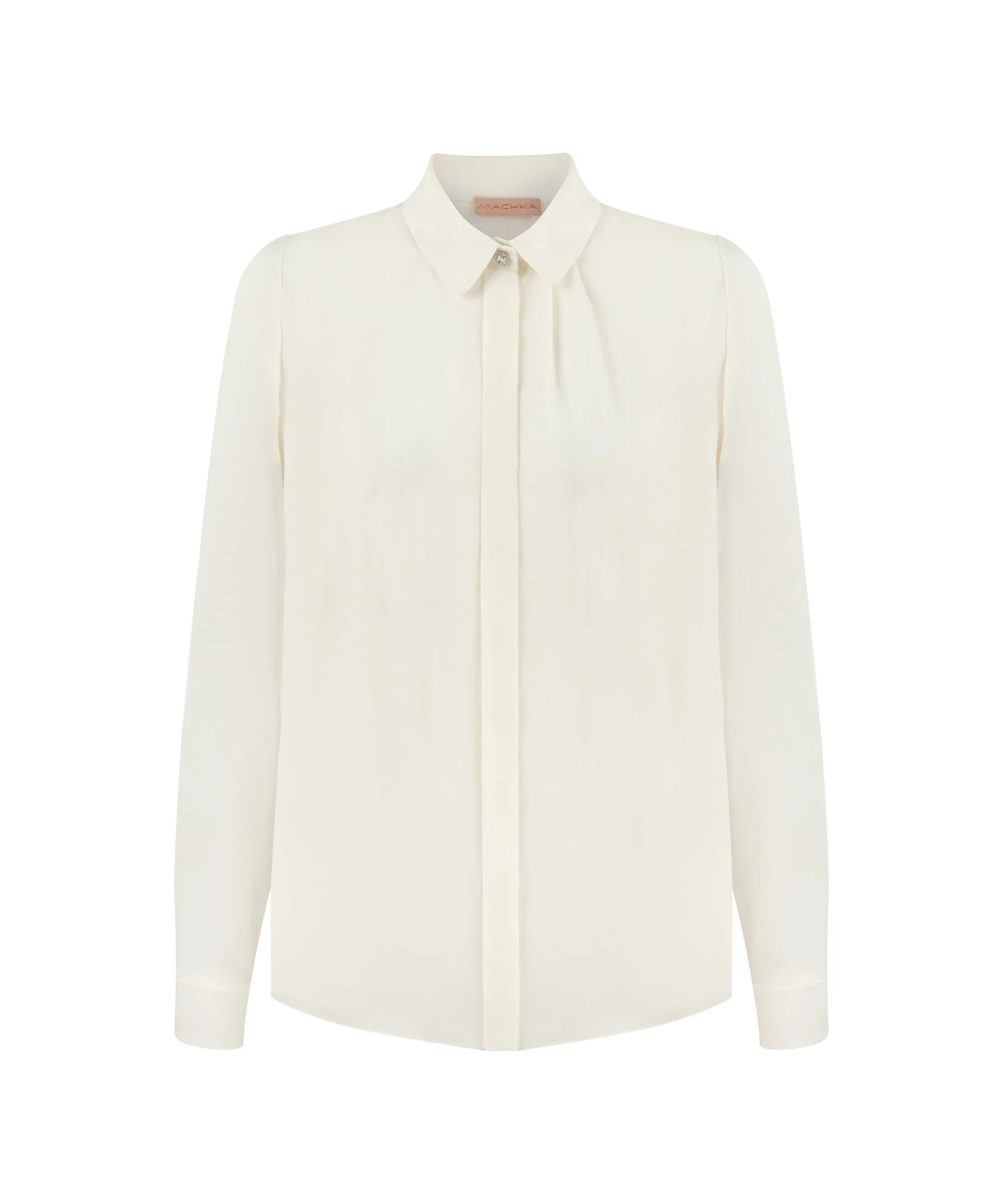 Machka Comfy Cut Silk Shirt Off White