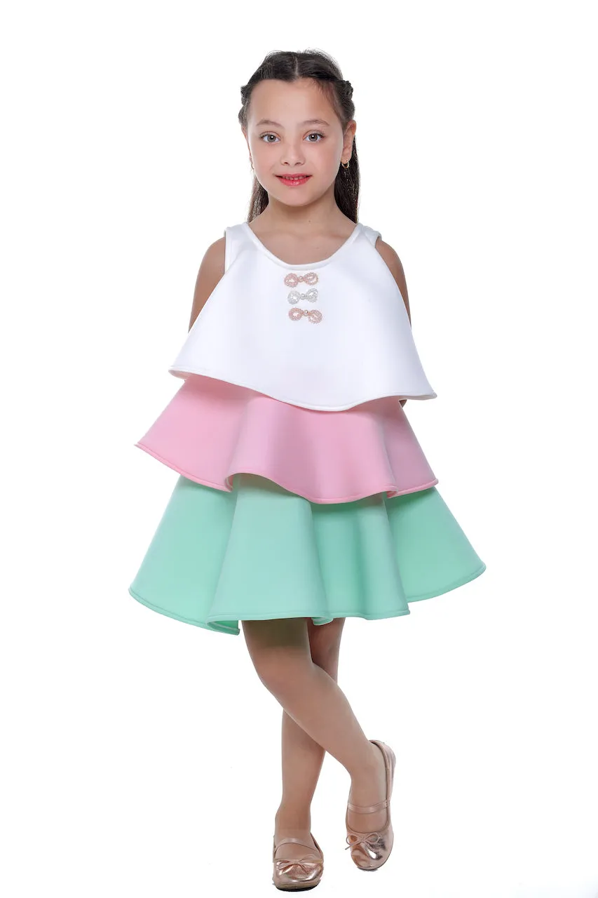 Multi Zoe Tiered Dress