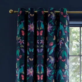 Mya Tropical Birds Eyelet Curtains