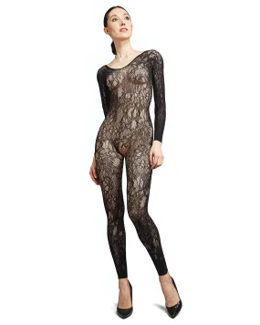 Natori Floral Romance Long Sleeve Lace Bodysuit