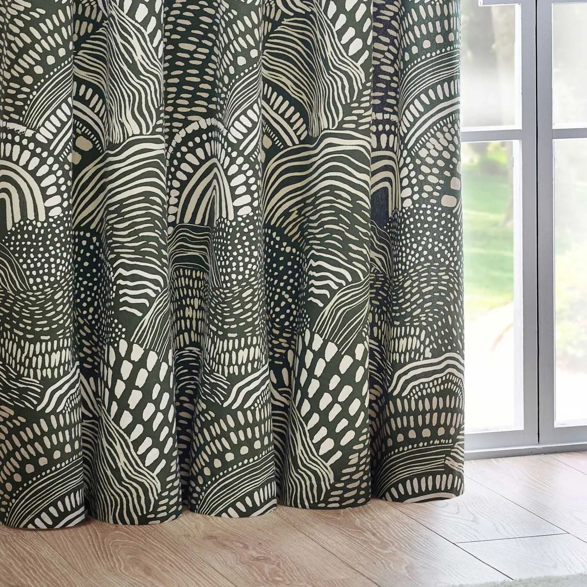 Nola Abstract Eyelet Curtains