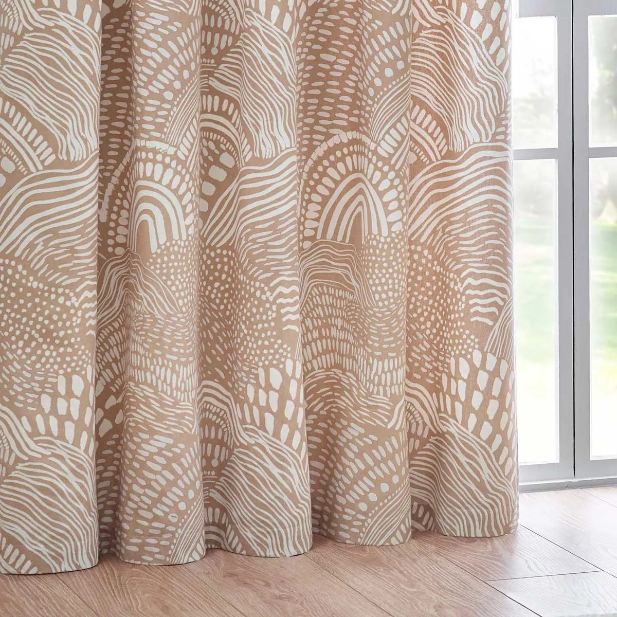 Nola Abstract Eyelet Curtains