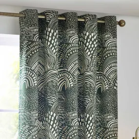 Nola Abstract Eyelet Curtains