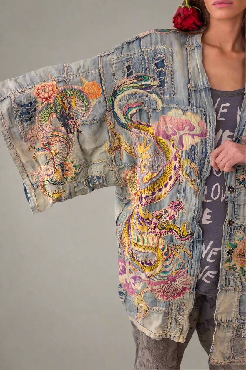 Patchwork Dragon Daigo Kimono