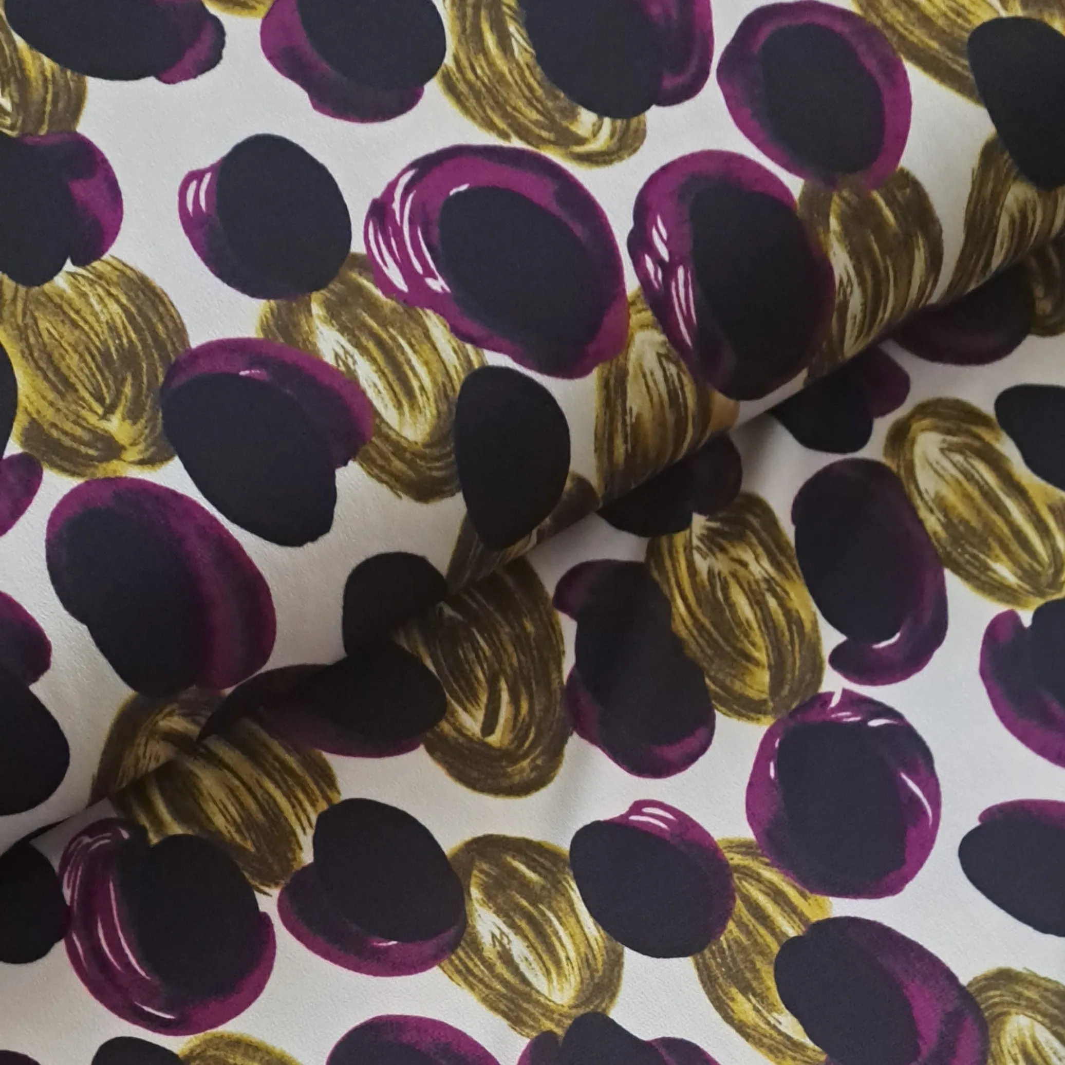 Polyester Jersey : 'Pebbles' Purple