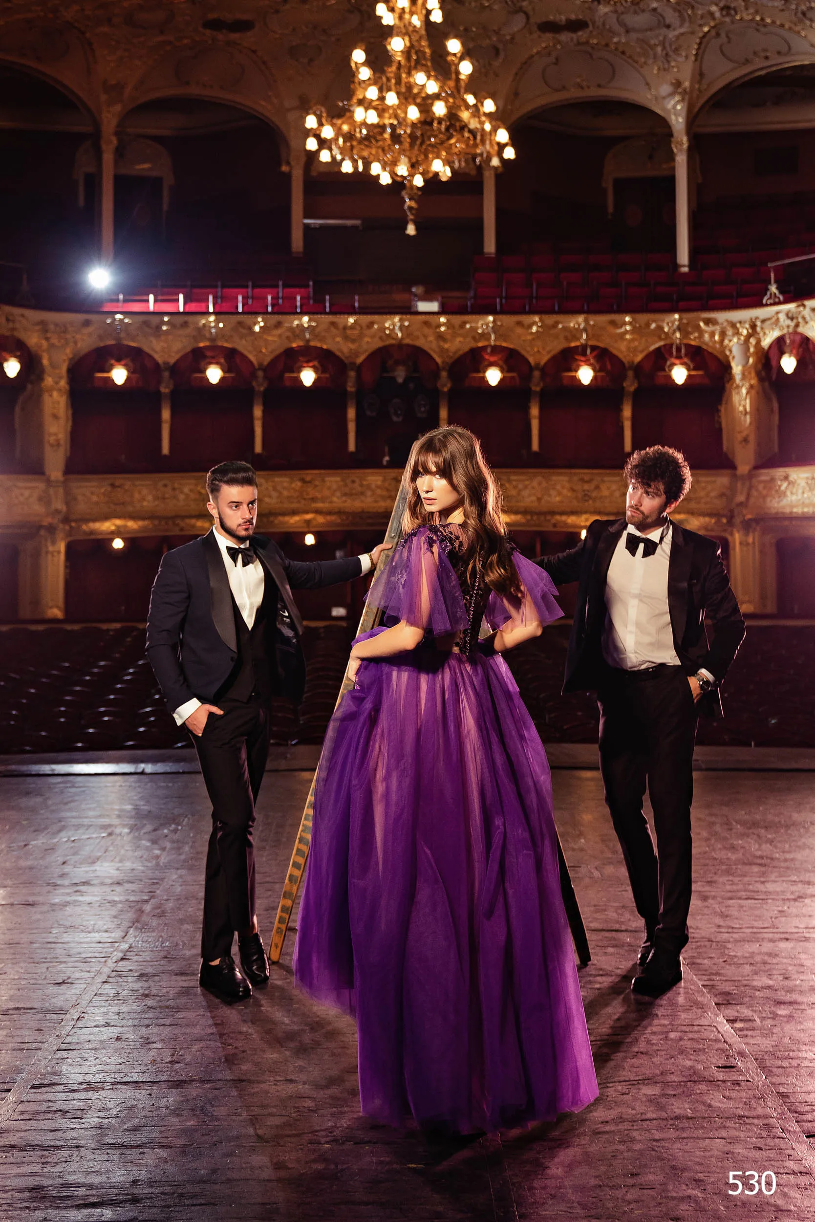 Purple Bridal Gown