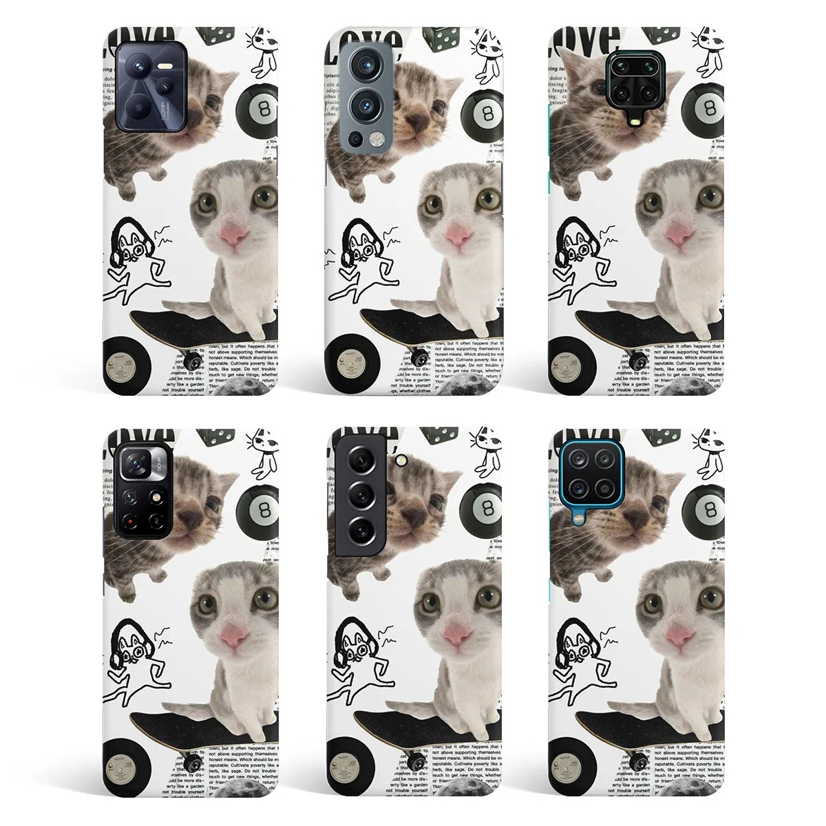 Purrfect Patchwork Phone Cover | Matte Case